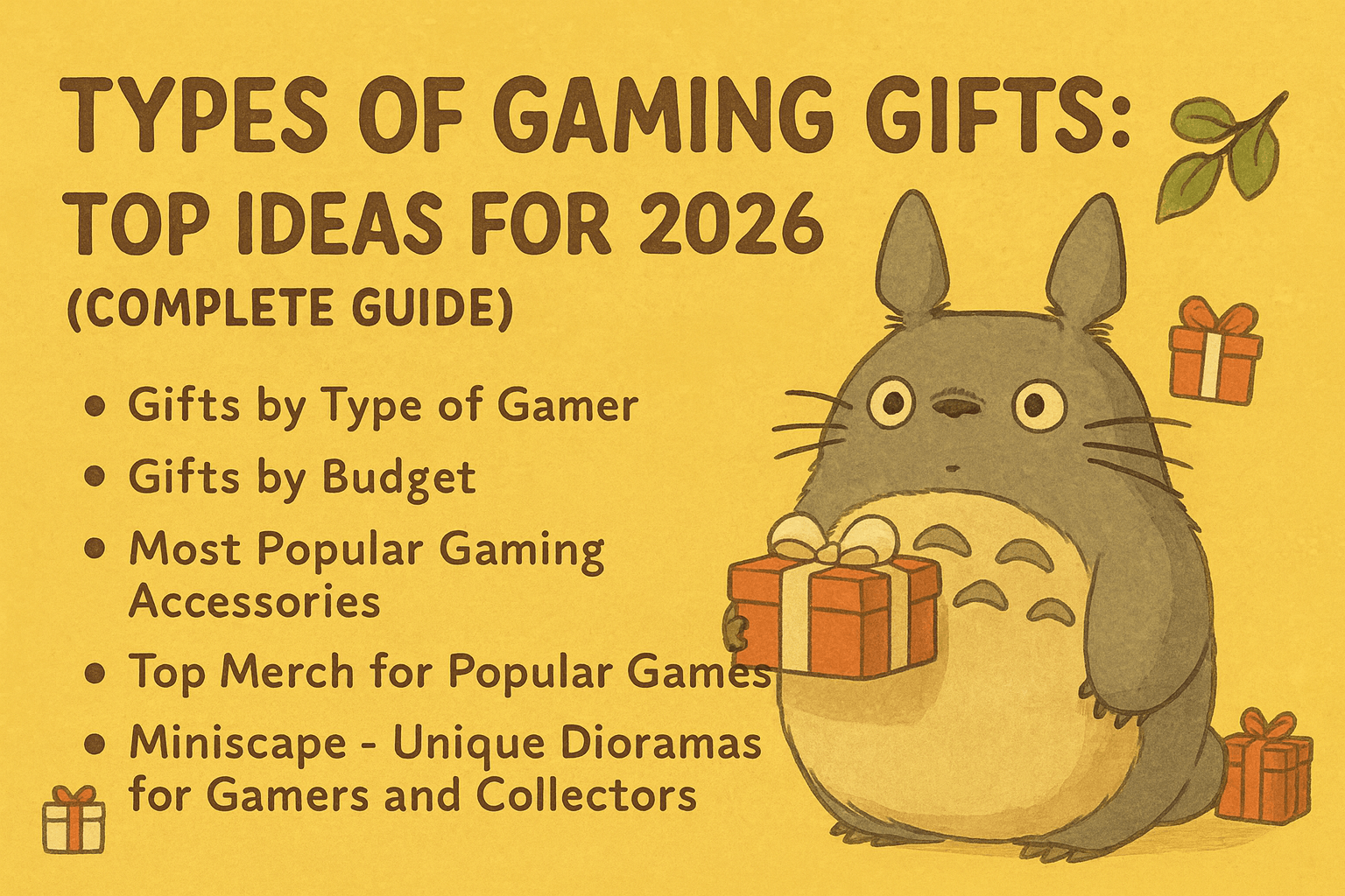 Types of Gaming Gifts Top Ideas for 2026 (Complete Guide)
